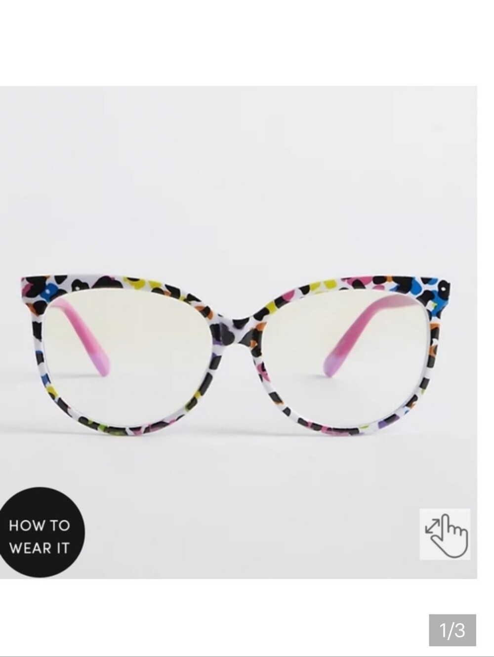 🆕️👓RAINBOW LEOPARD BLUE LIGHT GLASSES👓